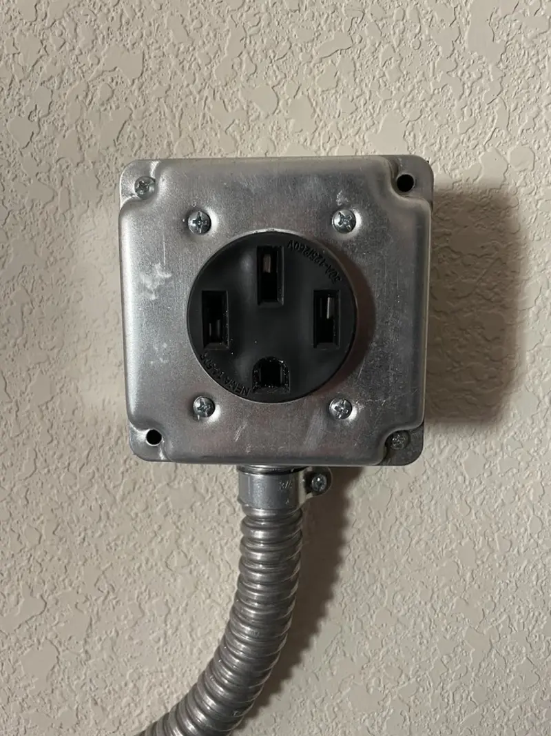 NEMA 14-50 outlet installed for Electrical Panel Upgrade in Beaufort