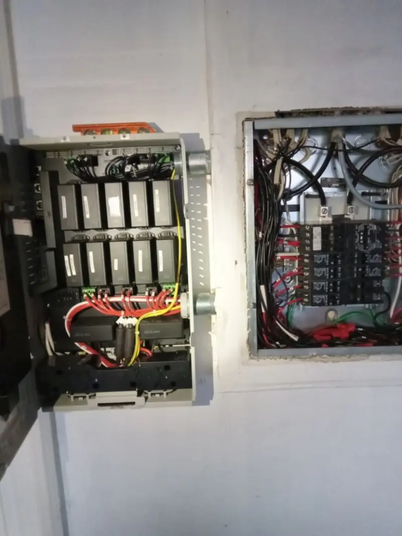 Electrical panel upgrade completed for Security Camera Wiring in Beaufort